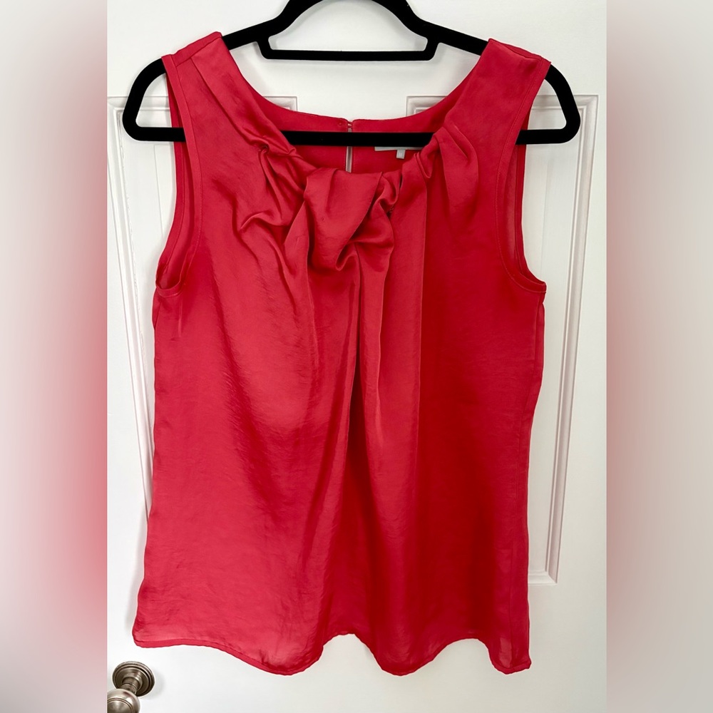 Violet & Claire soft Red Sleeveless Blouse